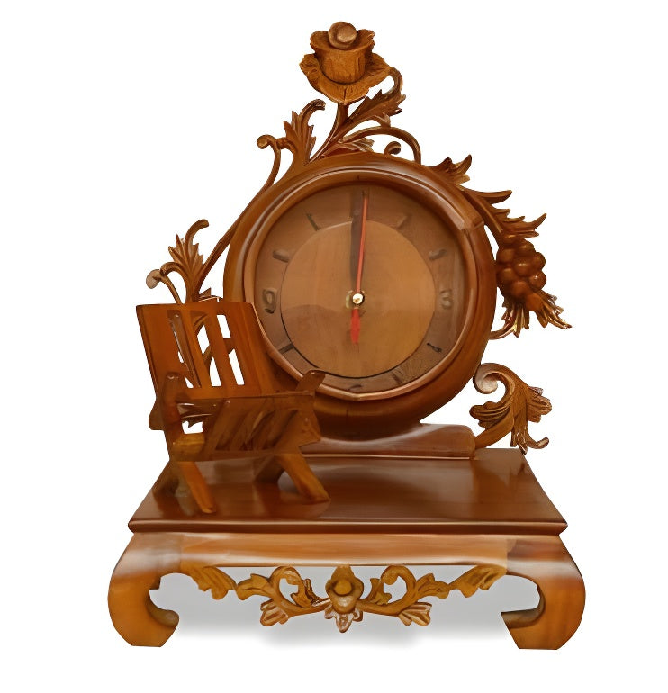 Teak Wood Clock
